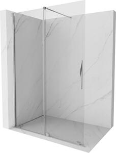 Mexen Velar ścianka prysznicowa rozsuwana Walk-in 130 x 200 cm, transparent 8 mm, chrom - 871-130-000-03-01