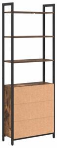 Szafka na książki dąb wędzony 60 x 24 x 161 cm