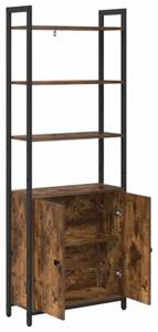 Szafka na książki dąb wędzony 60 x 24 x 161 cm