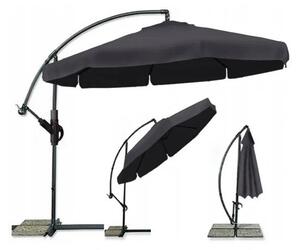Ogrodowy parasol składany LEVI 300 cm, grafitowy