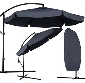 Ogrodowy parasol składany LEVI 300 cm, grafitowy + darmowe opakowanie