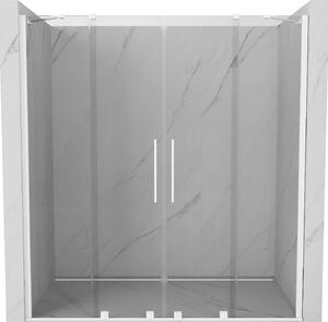 Mexen Velar Duo drzwi prysznicowe rozsuwane 170 cm, transparent, białe - 871-170-000-02-20