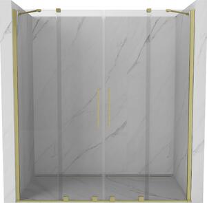 Mexen Velar Duo drzwi prysznicowe rozsuwane 170 cm, transparent, złote szczotkowane - 871-170-000-02-55