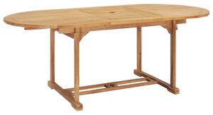 Rozkładany stół ogrodowy, 150-200x100x75 cm, lite drewno tekowe