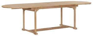 Rozkładany stół ogrodowy, 180-280x100x75 cm, lite drewno tekowe