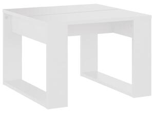 Stolik boczny, biały, 50x50x35 cm, materiał drewnopochodny