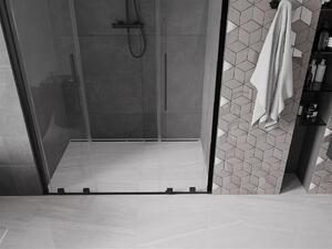 Mexen Velar Duo drzwi prysznicowe rozsuwane 150 cm, transparent, czarne - 871-150-000-02-70