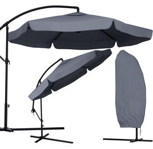 Ogrodowy parasol składany LEVI 300 cm, szary