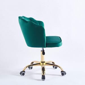 MebleMWM Krzesło muszelka obrotowe DC-6091S zielone #56