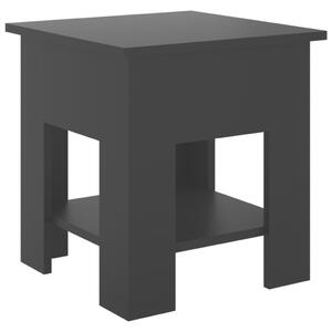 Stolik kawowy, czarny, 40x40x42 cm, materiał drewnopochodny