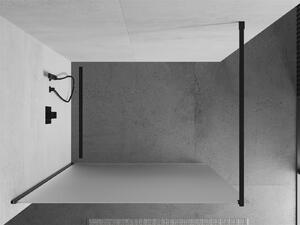 Mexen Kioto ścianka prysznicowa Walk-in 70 x 200 cm, szron 8 mm, czarna - 800-070-101-70-30