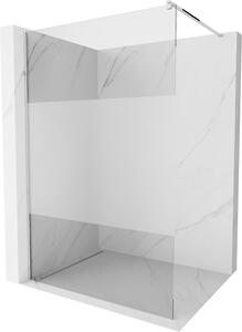 Mexen Kioto ścianka prysznicowa Walk-in 70 x 200 cm, transparent/szron 8 mm, chrom - 800-070-101-01-35
