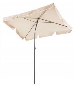 Beżowy parasol balkonowy BELINDA 200x130 cm