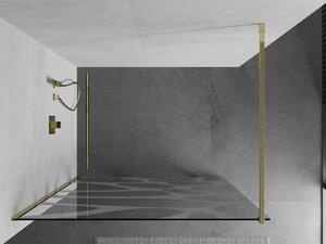 Mexen Kioto ścianka prysznicowa Walk-in 70 x 200 cm, transparent/biały wzór 8 mm, złota - 800-070-101-50-97