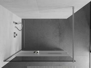 Mexen Kioto+ ścianka prysznicowa z półką Walk-in 70 x 200 cm, transparent/szron, chrom - 800-070-121-01-35