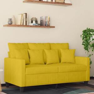 Sofa 2-osobowa, Å¼Ã³Åta, 120 cm, tapicerowana aksamitem