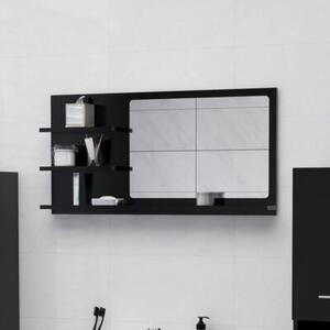 Lustro Åazienkowe, czarne 90x10,5x45 cm materiaÅ drewnopochodny