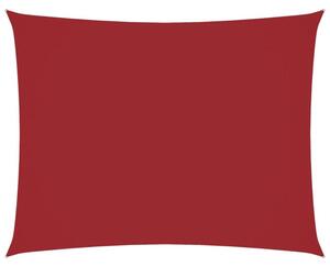Prostokątny żagiel ogrodowy, tkanina oxford, 6x8 m, czerwony