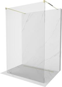 Mexen Kioto ścianka prysznicowa wolnostojąca 100 x 200 cm, transparent 8 mm, złota - 800-100-002-50-00