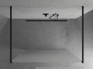 Mexen Kioto ścianka prysznicowa wolnostojąca 100 x 200 cm, szron 8 mm, czarna - 800-100-002-70-30