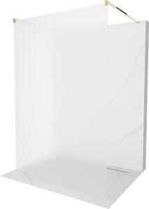 Mexen Kioto ścianka prysznicowa wolnostojąca 100 x 200 cm, szron 8 mm, złota - 800-100-002-50-30
