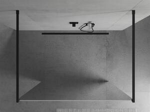 Mexen Kioto ścianka prysznicowa wolnostojąca 100 x 200 cm, lustro 8 mm, czarna - 800-100-002-70-50