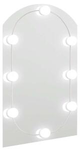 Lustro z lampami LED, 90x45 cm, szklane, z Åukiem