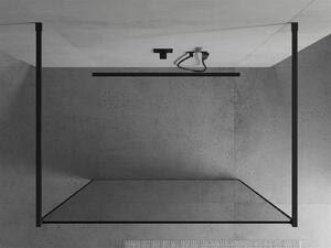 Mexen Kioto ścianka prysznicowa wolnostojąca 100 x 200 cm, czarny wzór 8 mm, czarna - 800-100-002-70-70
