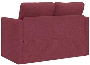 Sofa podÅogowa 2-w-1, winna czerwieÅ, 112x174x55 cm, tkanina