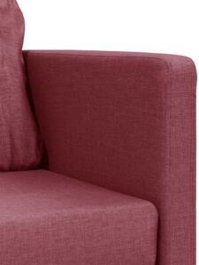 Sofa podÅogowa 2-w-1, winna czerwieÅ, 112x174x55 cm, tkanina