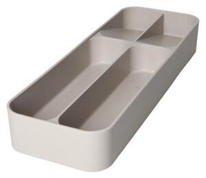 Szary plastikowy organizer na sztućce do szuflady 13,5 x 39 cm – Brandani