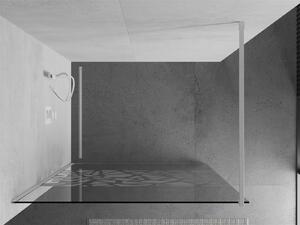 Mexen Kioto ścianka prysznicowa Walk-in 70 x 200 cm, biały wzór 8 mm, biała - 800-070-101-20-85