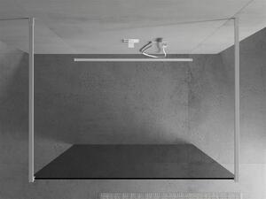 Mexen Kioto ścianka prysznicowa wolnostojąca 100 x 200 cm, grafit 8 mm, biała - 800-100-002-20-40