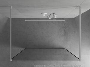 Mexen Kioto ścianka prysznicowa wolnostojąca 100 x 200 cm, czarny wzór 8 mm, biała - 800-100-002-20-70