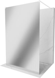 Mexen Kioto ścianka prysznicowa wolnostojąca 100 x 200 cm, lustro 8 mm, biała - 800-100-002-20-50