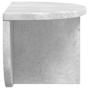 Nowoczesna półka ścienna w kolorze betonowego szarego 38x19x19 cm