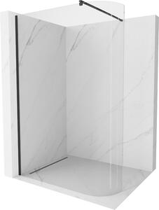 Mexen Kioto ścianka prysznicowa zaokrąglona 80 x 200 cm, transparent 8 mm, czarna - 800-080-101-70-06