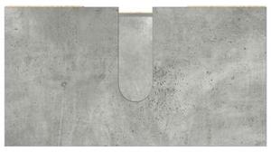 Szafka łazienkowa, szarość betonu, 60x32x53,5 cm, płyta wiórowa