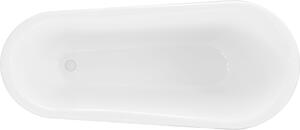 Mexen Retro wanna wolnostojąca 170 x 75 cm, biała/czarna, nogi białe - 53251707575-20