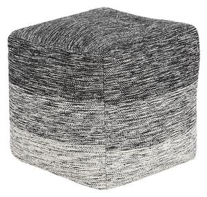 Puf ciemnoszary bawełniany 40 x 40 cm kwadratowy ombre wypełnienie EPS Hirri Beliani