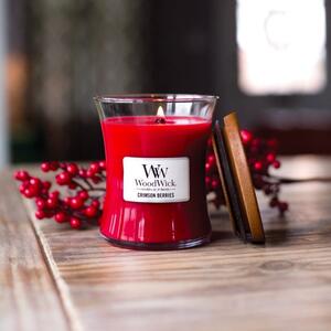 Świeca zapachowa Crimson Berries WoodWick mały wazon