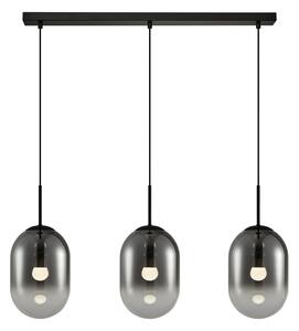 Czarna potrójna lampa wisząca - K400-Olion