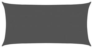 Żagiel przeciwsłoneczny, 160 g/m², czarny, 2x4 m, hdpe