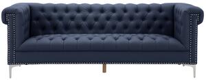 Sofa RICK, 3-osobowa, niebieska