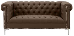Sofa RICK, 2-osobowa, brązowa