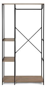 Czarny stalowy zestaw do przedpokoju 90x170x40 cm Aris – Bonami Essentials