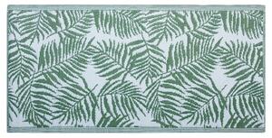 Dywan zewnętrzny dwustronny 90 x 150 cm liście palmowe ciemnozielony Kota Beliani