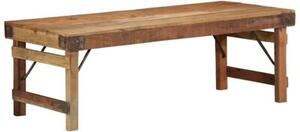 Stolik kawowy brÄ zowy 110 x 55 x 40 cm lite drewno recyklingowe