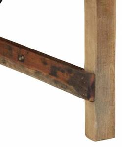 Stolik kawowy brÄ zowy 110 x 55 x 40 cm lite drewno recyklingowe
