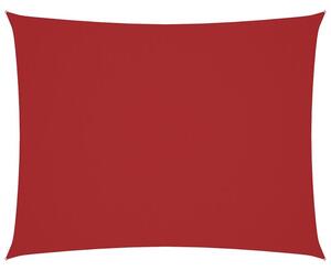 Prostokątny żagiel ogrodowy, tkanina oxford, 4x6 m, czerwony